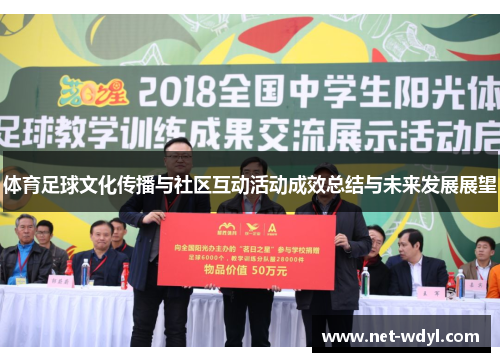 体育足球文化传播与社区互动活动成效总结与未来发展展望